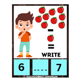 Flashcards for Numbers 1 to 20, Subtraction PDF