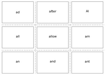 Preview of Flashcards for Systematic Sequential Phonics They Use