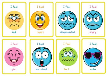 Flashcards/posters - Emotions by Bailie's Learning Boutique | TpT