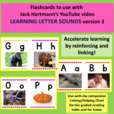 Flashcards to use with Jack Hartmann's LEARNING LETTER SOUNDS