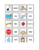 Flashcards words with the letter s