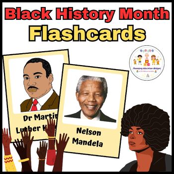 Preview of Activities Flashcards Worksheets Black History Month