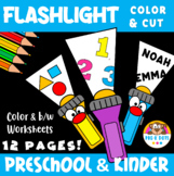 Flashlight Color & Cut Craft Activity for OT - Preschool a