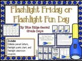 Flashlight Friday or Fun Day Parent Letter, Reward Chart, & Classroom Coupons