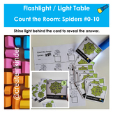 Flashlight / Light Table Count the Room : Spiders # 0 - 10