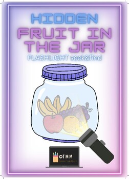 Preview of Flashlight SEEK&FIND game, hidden fruit in the jar