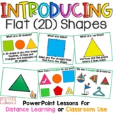 Flat (2D) Shapes PowerPoint Lessons, Counting Sides, Verti