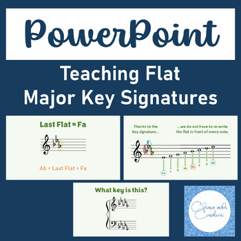 Preview of Flat Major Key Signatures - Teaching PowerPoint 2