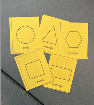Preview of Flat Shape Flash Cards