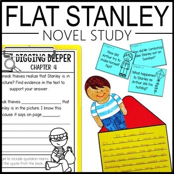 Preview of Flat Stanley Book Study Activities | Novel Study | Reading Strategies & Writing
