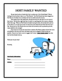 Flat Stanley Host Family Letter