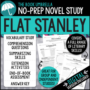 Preview of Flat Stanley Novel Study { Print & Digital }