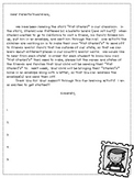 Flat Stanley Parent Letter