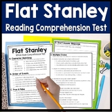 Flat Stanley Test | 4-Page Flat Stanley Quiz | Comprehensi