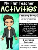 Flat Teacher Project - Letter, Activities, & Bingo Activit