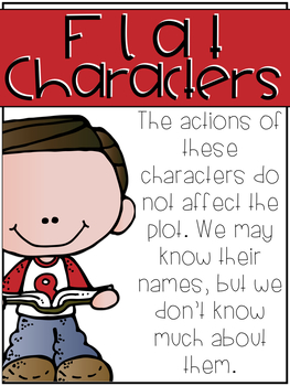 flat and round characters worksheet
