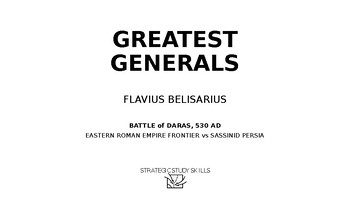 Preview of S3 Flavius Belisarius: Battle of Daras, 530 CE