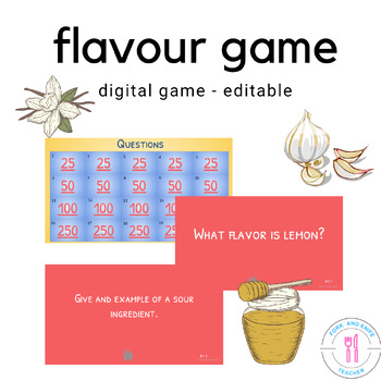 Preview of Flavor Review Jeopardy Style Digital Game 