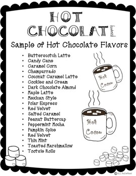 hot chocolate description creative writing