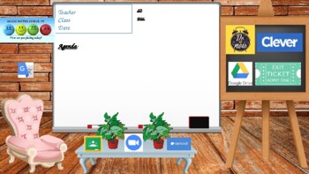 Preview of Flexible Bitmoji Classroom for Virtual Teaching