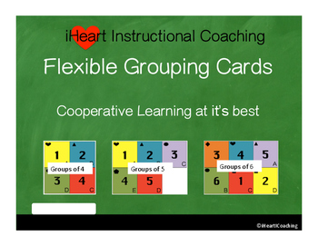 Preview of Flexible Grouping / Cooperative Learning Cards