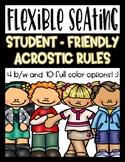 Flexible Seating Acrostic Rules Posters
