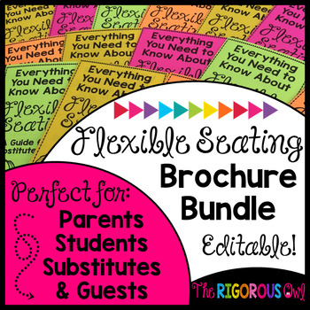 Preview of Flexible Seating Brochures EDITABLE