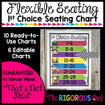 Preview of Flexible Seating Chart EDITABLE