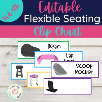 Preview of Flexible Seating Clip Chart