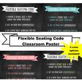 Flexible Seating Code Rules 4 DESIGNS INCLUDED! Chalkboard design