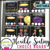 EDITABLE Flexible Seating Choice Board Chart