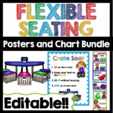 Flexible Seating Editable Bundle with Posters and Clip Cha