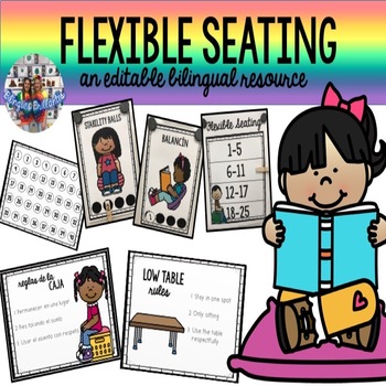 Preview of Flexible Seating: Editable and Bilingual