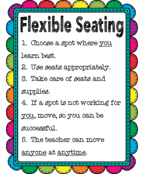 Flexible Seating Poster