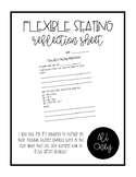 Flexible Seating Reflection Sheet