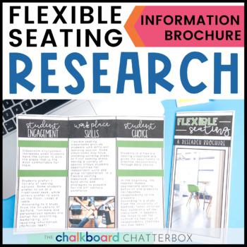 Preview of Flexible Seating Research Brochure | Editable