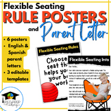 Flexible Seating Rules Posters and Parent Letters