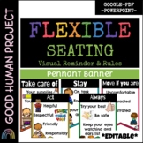 Flexible Seating Rules & Reminders Pennant Banner | Person