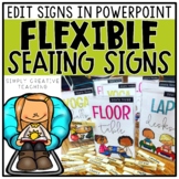 Flexible Seating Signs Editable