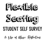 Flexible Seating- Student Self Reflection / Survey - Stude