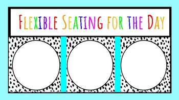 Preview of Flexible Seating for the Day