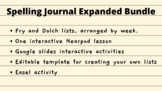 Flexible Spelling Journal Expanded Bundle