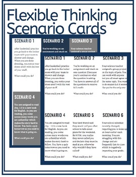 Preview of Flexible Thinking Skills Scenario Cards