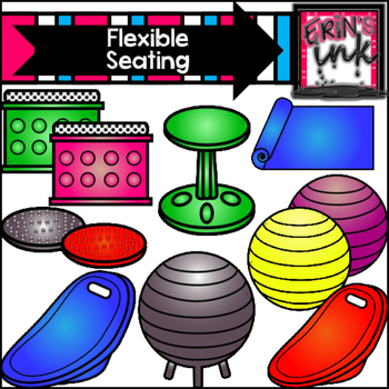 Preview of Flexible and Alternative Seating Clipart (Erin's Ink Clipart)