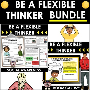 Preview of Flexible thinking activities for inflexible thinkers a BUNDLE to think flexibly