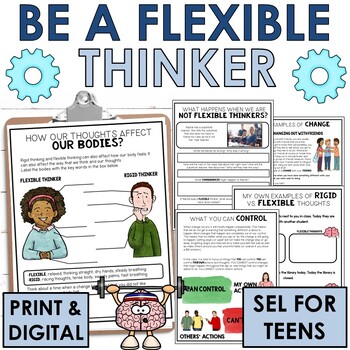 Preview of Flexible thinking activities for social awareness social skills SEL pragmatics