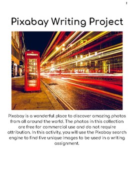 Preview of Pixabay Writing Project