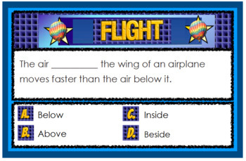 Preview of Flight Multiple Choice Quiz Digital File -  Google Classroom