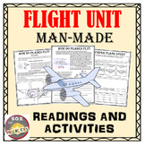 Flight Unit: Man-made flight; science readings, activities