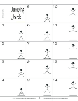 Flip Book Jumping Jack By Simply Science Teachers Pay Teachers